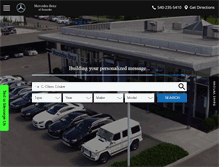 Tablet Screenshot of mercedesbenzofroanoke.com